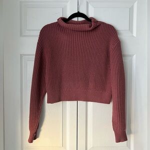 Aritzia Wilfred - Merino Wool Knit Mockneck Sweater in Dusty Rose / Mauve